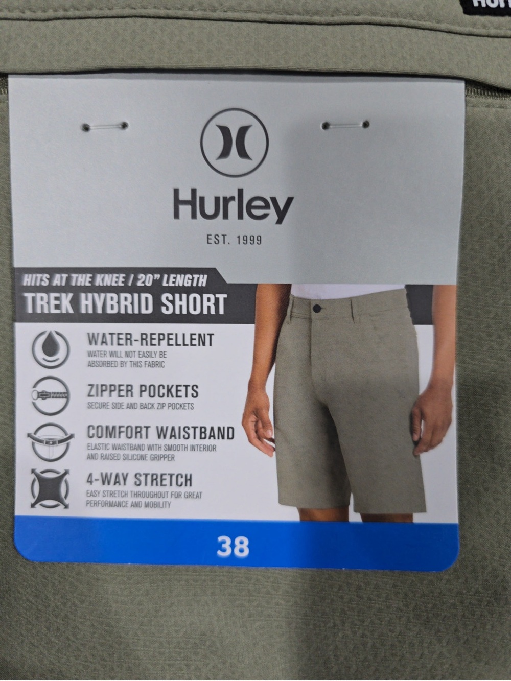 Hurley Olive Green Trek Hybrid Men's Shorts